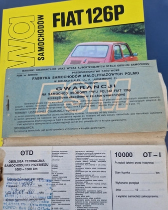 Fiat 126 cena 15000 przebieg: 73100, rok produkcji 1989 z Częstochowa małe 56